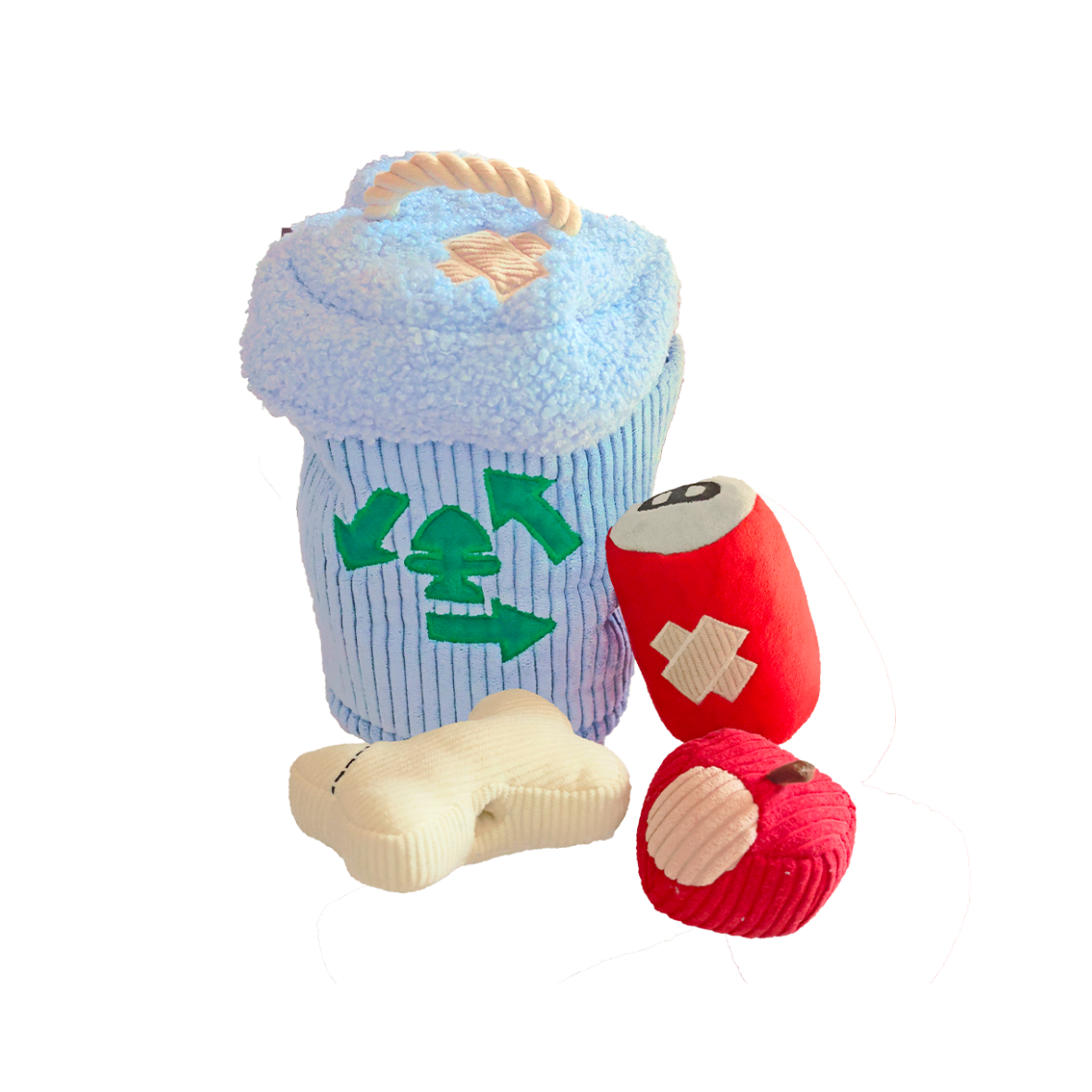 Trash Bin Dog Hide and Seek Toy