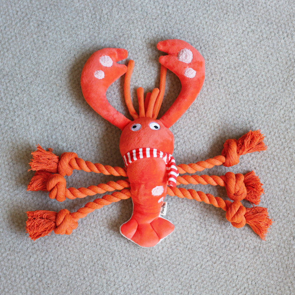Christmas Lobster Dog Rope Toy