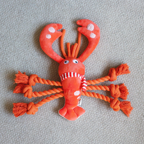 Christmas Lobster Dog Rope Toy