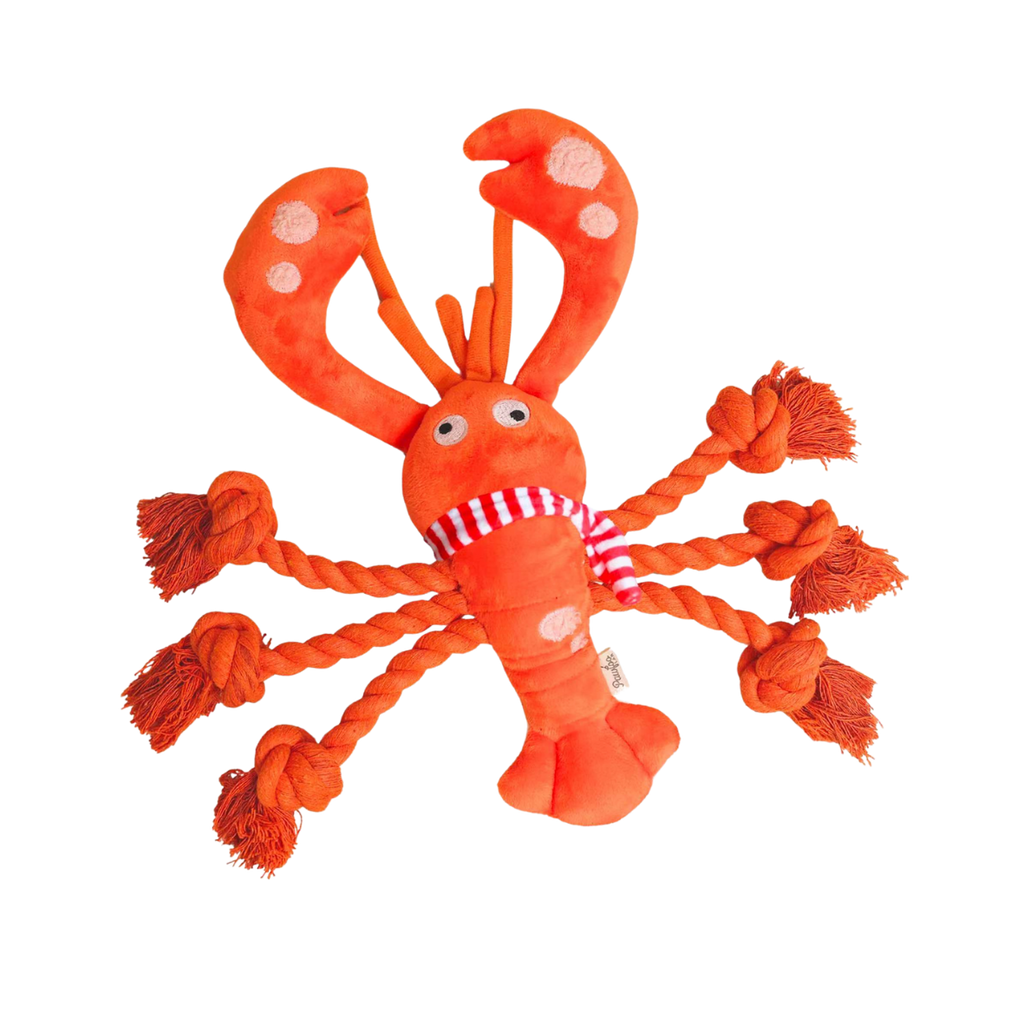 Christmas Lobster Dog Rope Toy