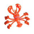 Christmas Lobster Dog Rope Toy